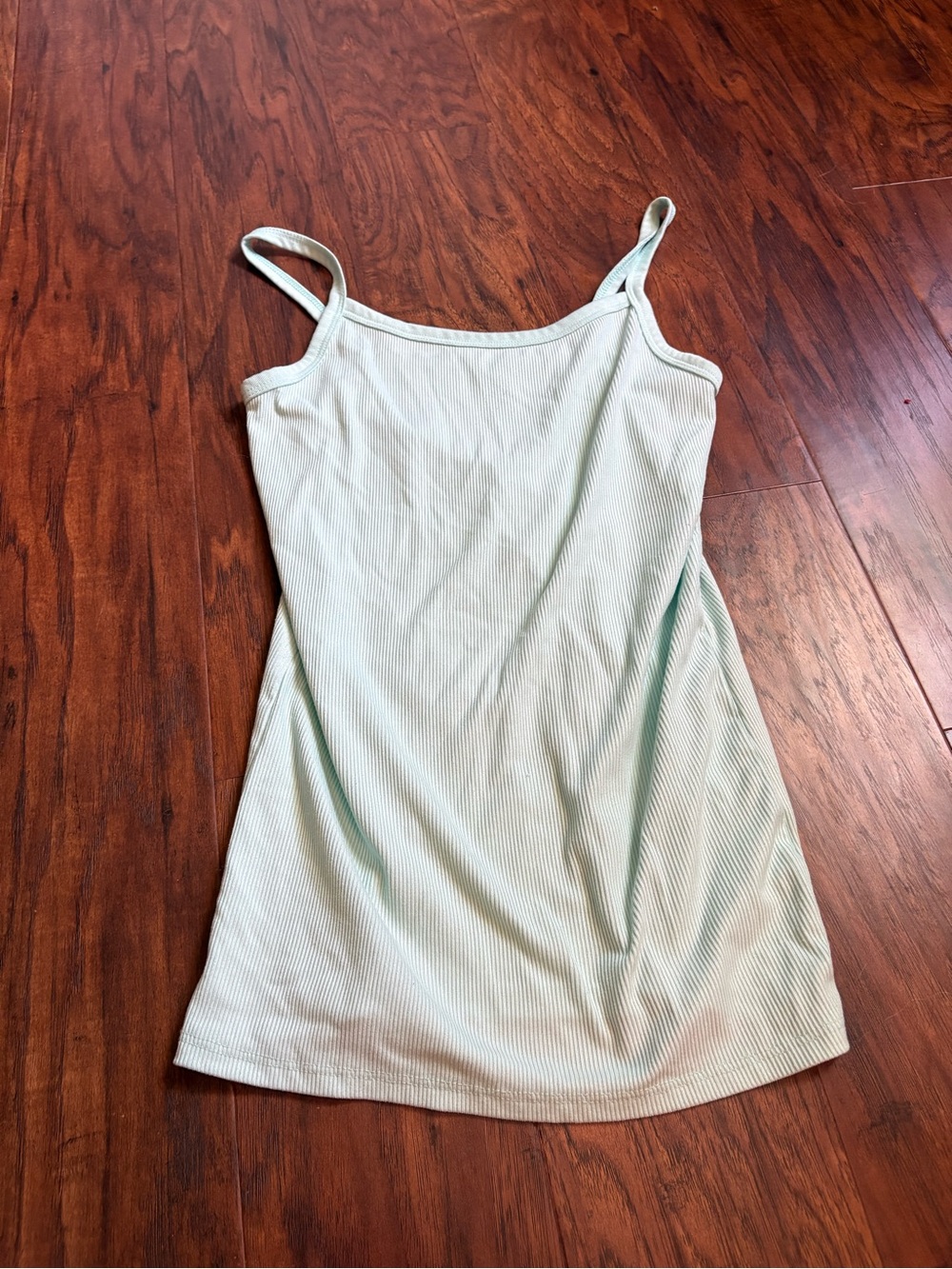 No Boundaries Mint Ribbed Tank Top